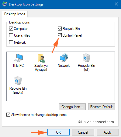 Add Control Panel to Desktop in Windows 10 pic 4