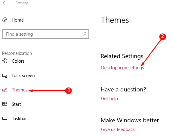 Add Desktop Icons to Windows 10 image 2