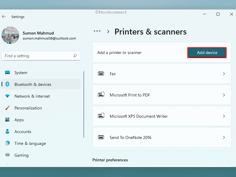Add printer