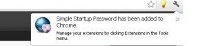 add startup password extension in chrome