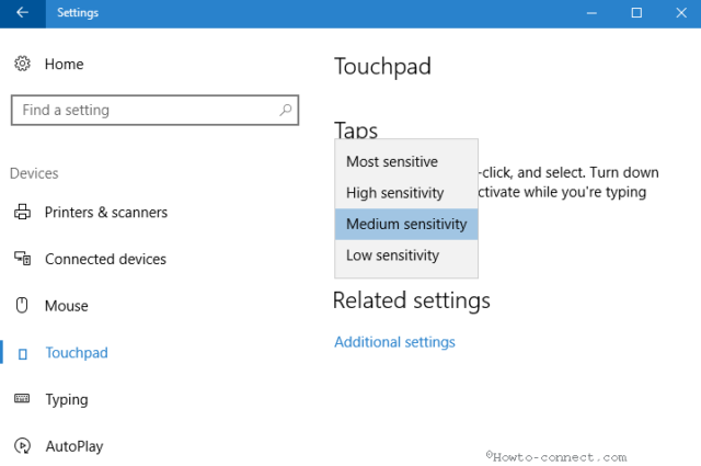 How To Adjust Touchpad Taps Sensitivity On Windows 10