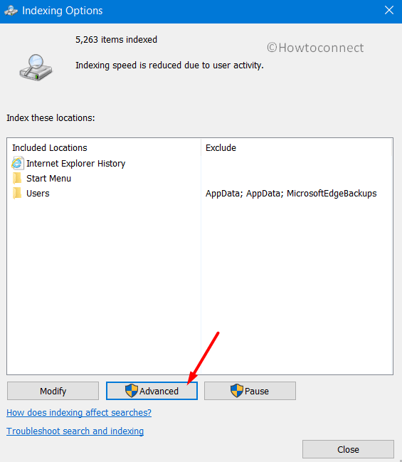Advanced Search Indexer in Windows 10 Pic 7