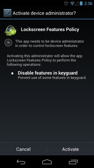 Android Lockscreen Features Policy Android Lockscreen Features Policy