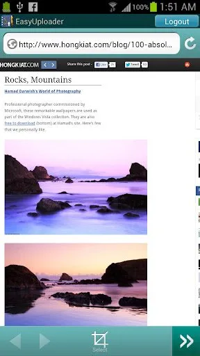 android WebMine app image