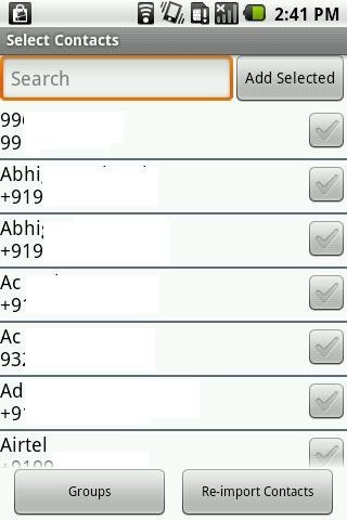 Android app - send free sms from contacts Android app - send free sms from contacts
