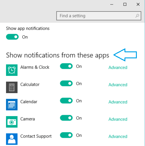 App notifications are turned on 