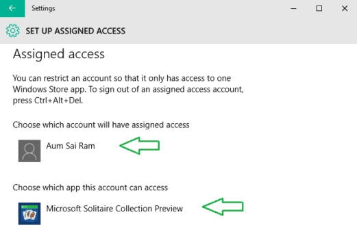 How to Organize Assigned Access in Windows 10