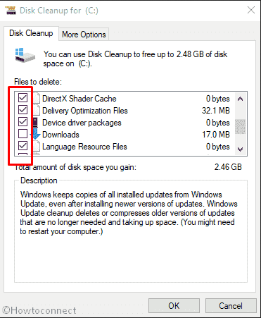 BAD EXHANDLE - Run Disk cleanup to free up space