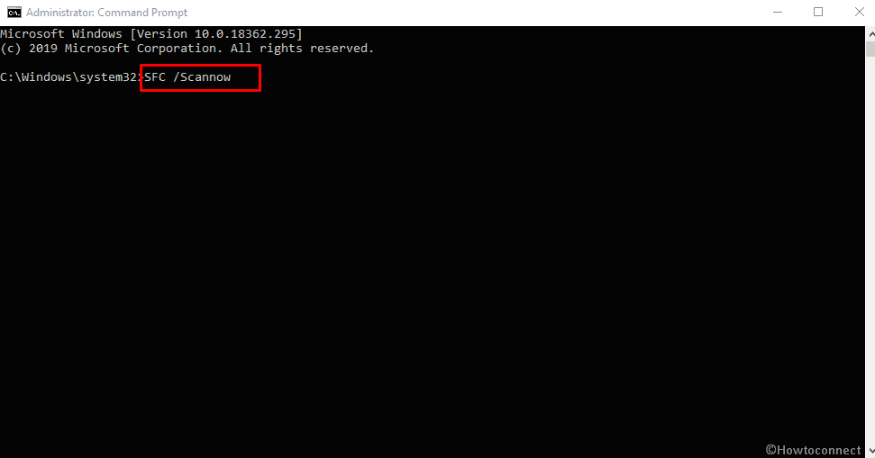BAD_EXHANDLE - run sfc