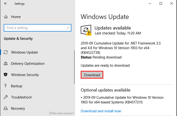 BAD_EXHANDLE - update Windows