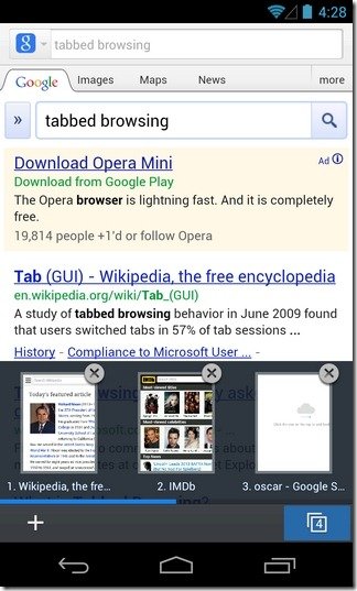 baidu browser android search tool