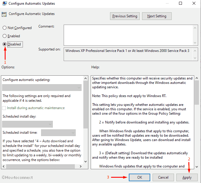 Block Windows 10 2004 - Disable Windows update from Group Policy Editor