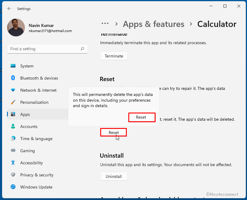 Calculator not working in Windows 11
