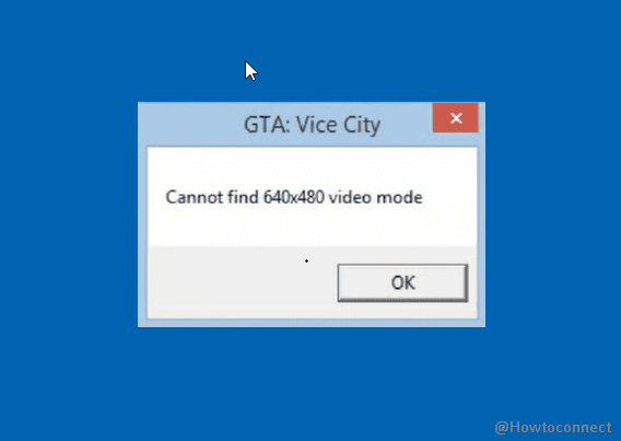 Cannot Find 640x480 Video Mode