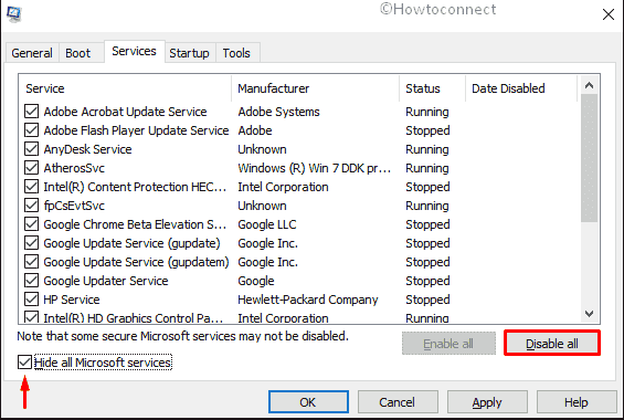 Can't change Audio Quality in Windows 10 - hide all microsoft services