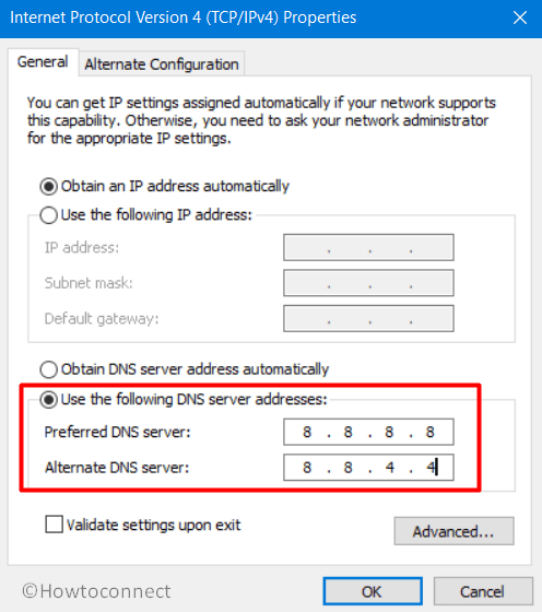 Change Default DNS Settings on your PC Image 3