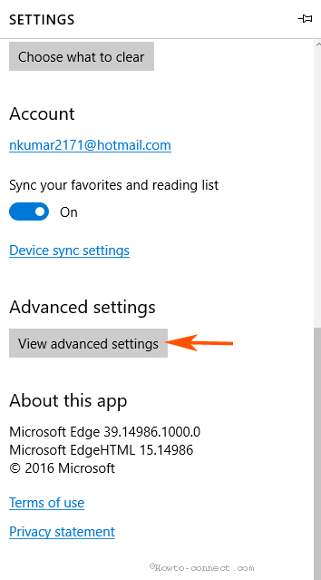 Change Default Search Engine From Bing to Google in Edge step 3