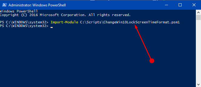 Change Lock Screen Time Format in Windows 10 Using PowerShell Image 3