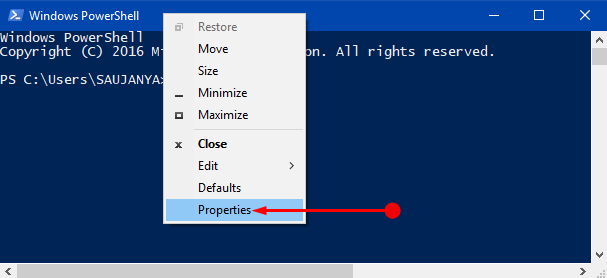 Change PowerShell Look in Windows 10 Pics 3
