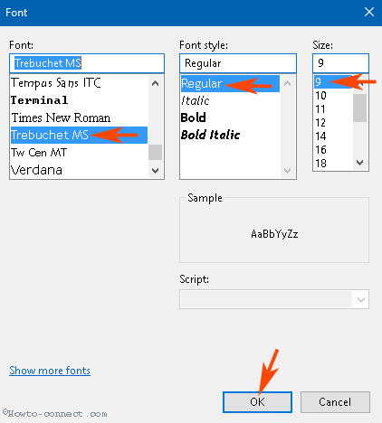 Change Registry Editor Font on Windows 10 image 2