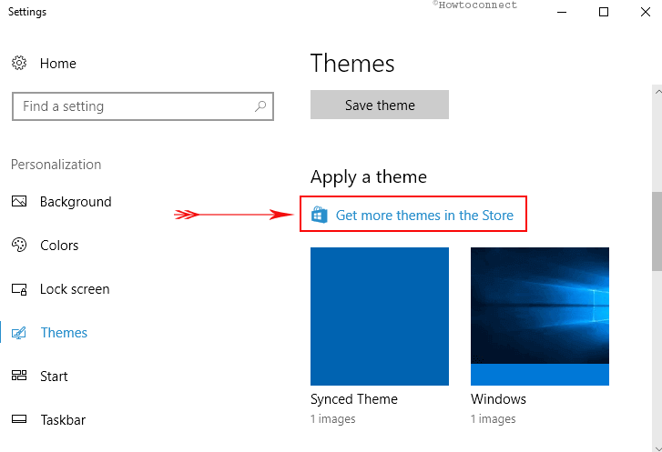 Change Theme in Windows 10 image