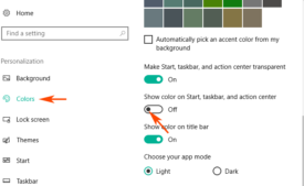 Change Title Bars Color Except Start Menu, Taskbar In Windows 10 photo 3