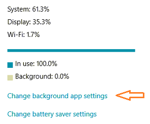 Change background app settings Change background app settings
