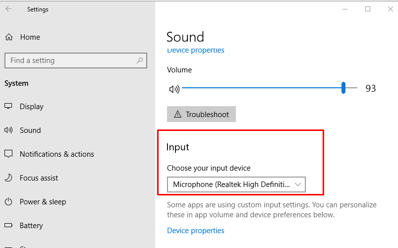 Choose your input device