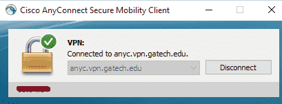 Cisco Anyconnect VPN connect pop up