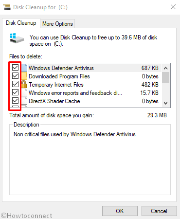 Clean Junk from the system using Disk Cleanup utility