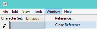 Close The Reference Character Close The Reference Character