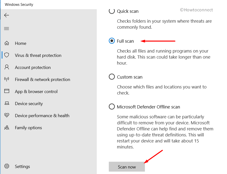 Conduct a Full PC Scan in Windows 10 Pic 4