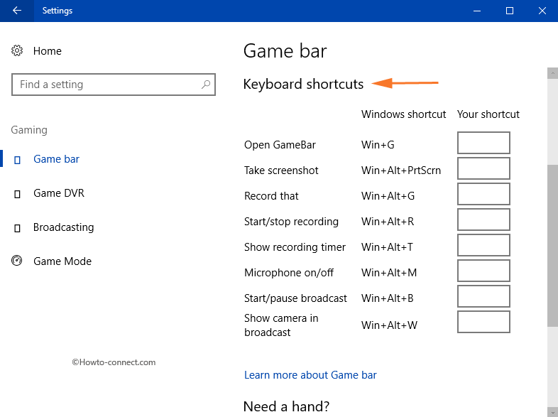 Configure Game Bar From Settings App in Windows 10 Image 7