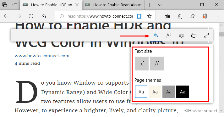 Configure Reading View in Microsoft Edge Image 3