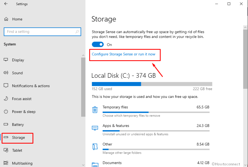 Windows 10 How to Access and Use Storage Sense