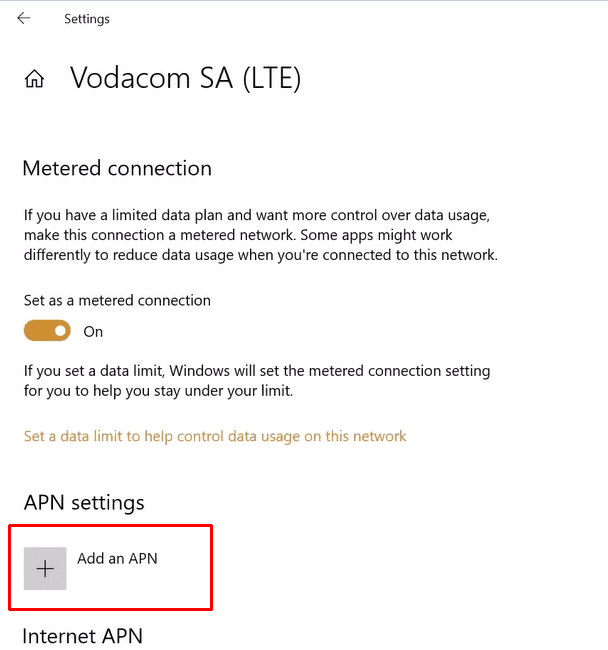 Connect Windows 10 PC to a Cellular Network