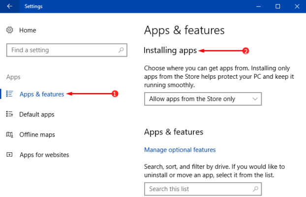 How to Control Installation of Apps in Windows 10