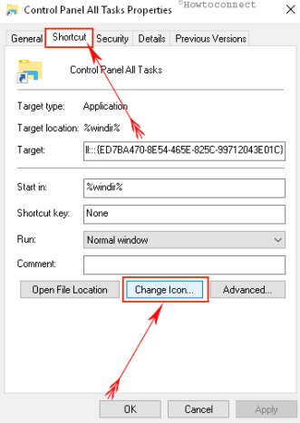 How to Create Shortcut to Control Panel All Tasks in Windows 10