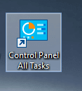 Control Panel All Tasks Shortcut