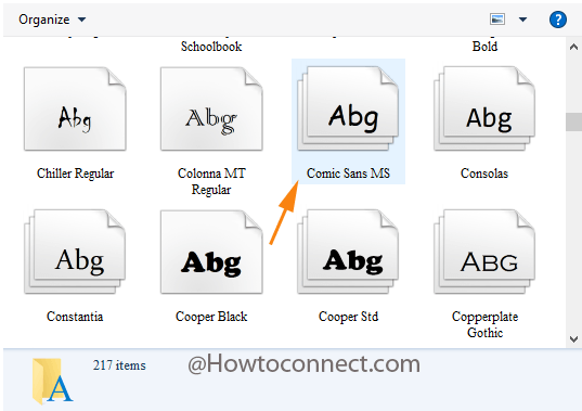 Change Default Text Icons Font in Windows 10
