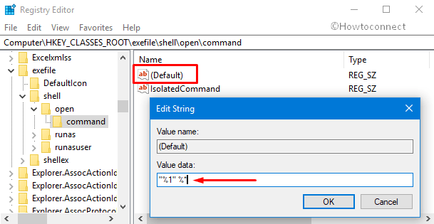 Shell open command