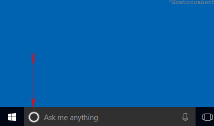 Cortana search icon taskbar