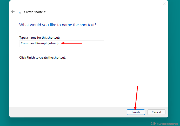 Create Desktop Shortcut to command prompt as administrator