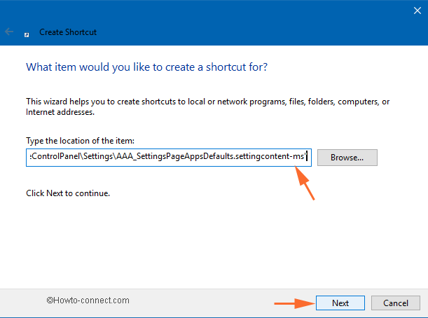 Create Shortcut to Apps Settings on Windows 10 pic 3