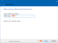 create settings shortcut windows 10