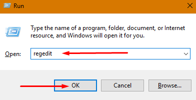 Create a New DWORD Value in Registry Editor on Windows 10 step 1