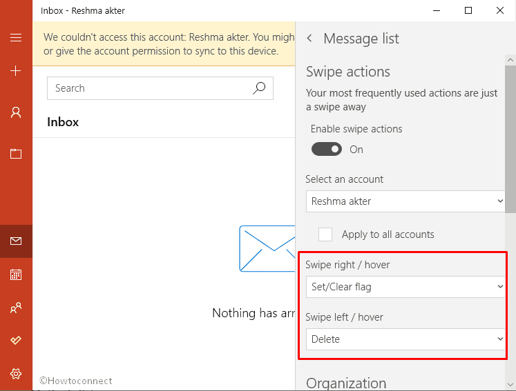 Customize Swipe Actions for Mail - go with the option Message list