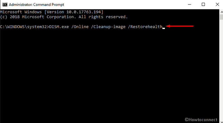 DISM tool running on command prompt