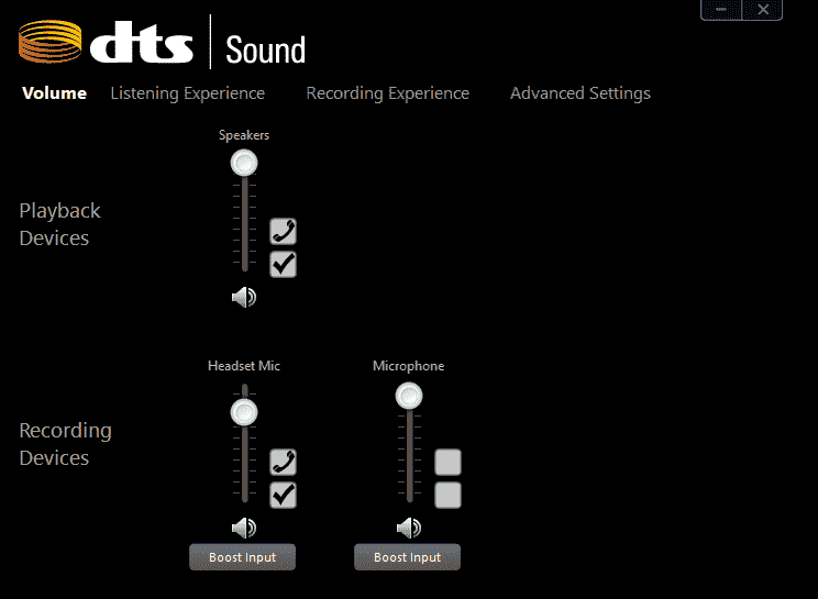 DTS Sound in Windows 10 image 1