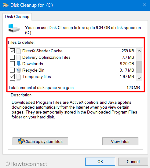 Delete Temporary Files and DirectX Shader Cache in Disk Cleanup Image 2